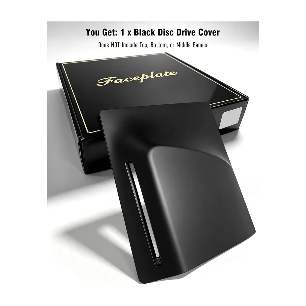 Faceplate pour PS5 Slim Digital Edition, boîtier de remplacement anti-rayures et étanche à la poussière, couvercle adapté pour console PS5 Slim,...
